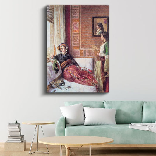 Osman Hamdi Bey - Haremde Kanvas Tablo