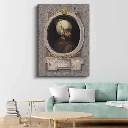 Osmanlı Padişahları - Sultan I. Murad Han Kanvas Tablo