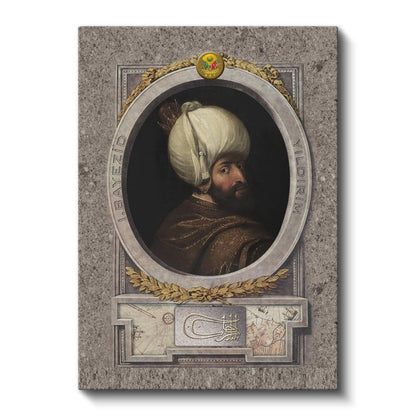 Osmanlı Padişahları - Sultan I. Murad Han Kanvas Tablo