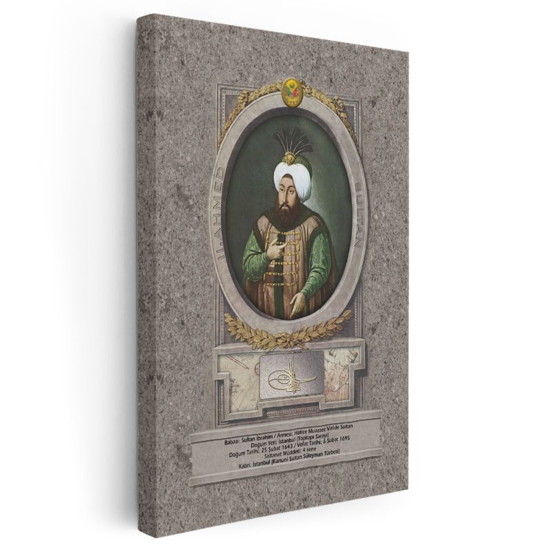 Osmanlı Padişahları - Sultan İbrahim Kanvas Tablo