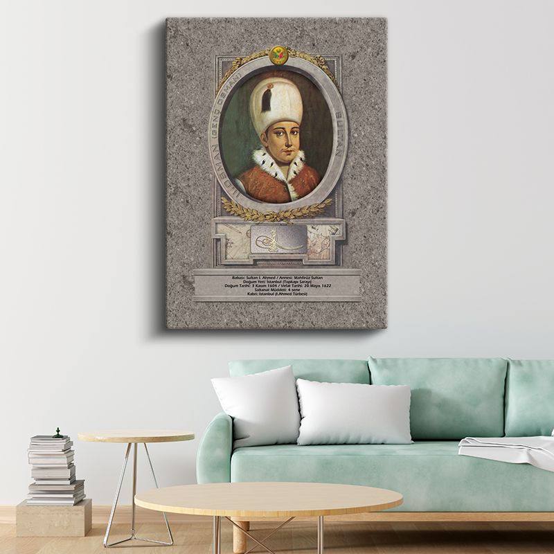 Osmanlı Padişahları - Sultan I. Ahmed Kanvas Tablo