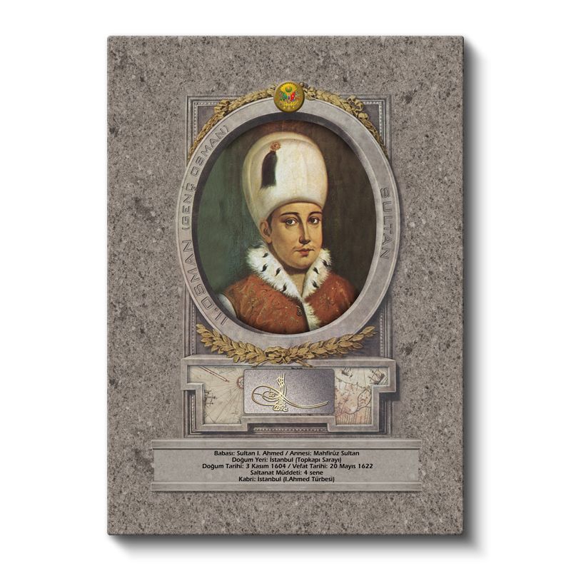 Osmanlı Padişahları - Sultan I. Ahmed Kanvas Tablo
