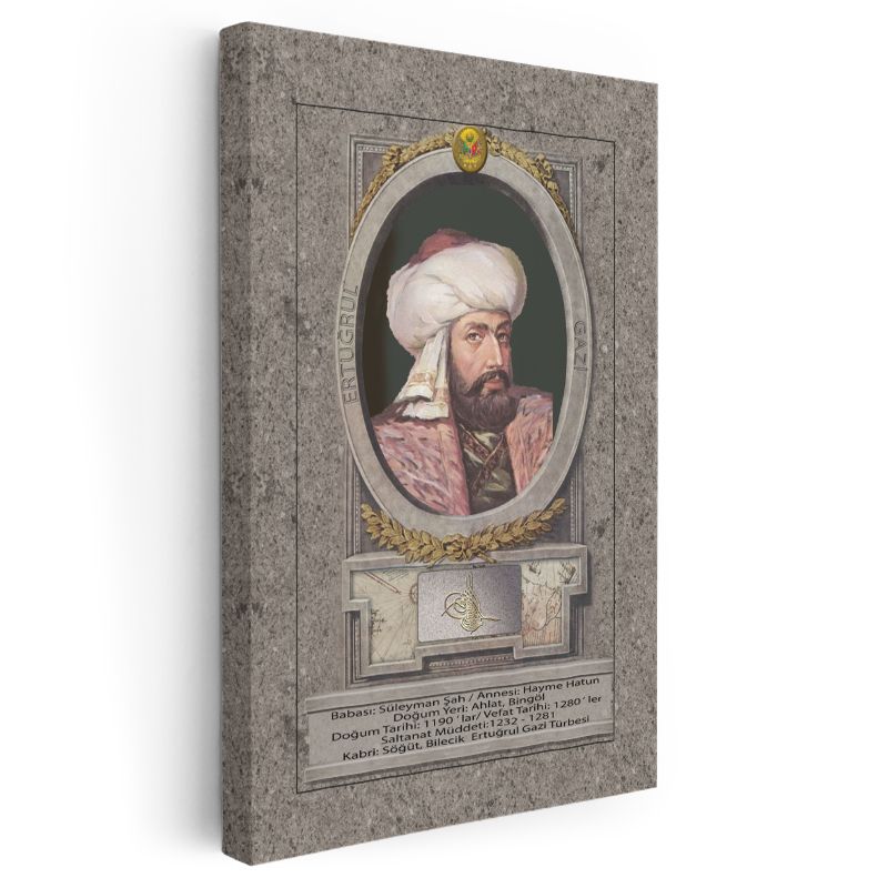 Osmanlı Padişahları - Ertuğrul Gazi Kanvas Tablo