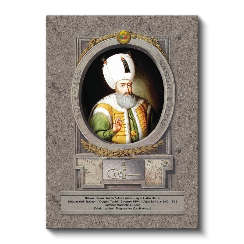 Osmanlı Padişahları - Yavuz Sultan Selim Halifeliği Osmanlı'ya Getiren Padişah Kanvas Tablo