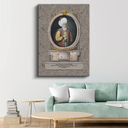 Osmanlı Padişahları - Osman Gazi Osmanlı İmparatorluğu'nun Kurucusu Kanvas Tablo