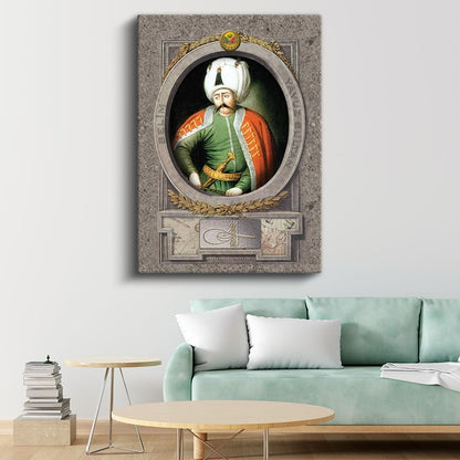 Osmanlı Padişahları - Yavuz Sultan Selim Osmanlı'nın Dokuzuncu Padişahı Kanvas Tablo