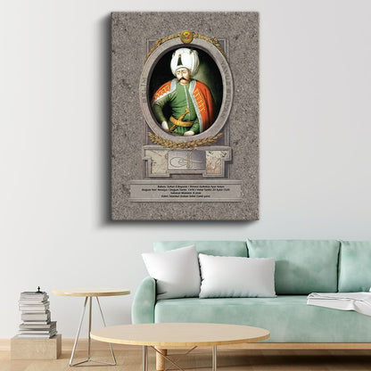 Osmanlı Padişahları - Sultan II. Bayezid Osmanlı'nın Sekizinci Padişahı Kanvas Tablo