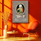 Dikey Kanvas Tablo Yavuz Sultan Selim Klasik Portre Osmanlı Tablosu Ev Ofis Duvar Dekoru