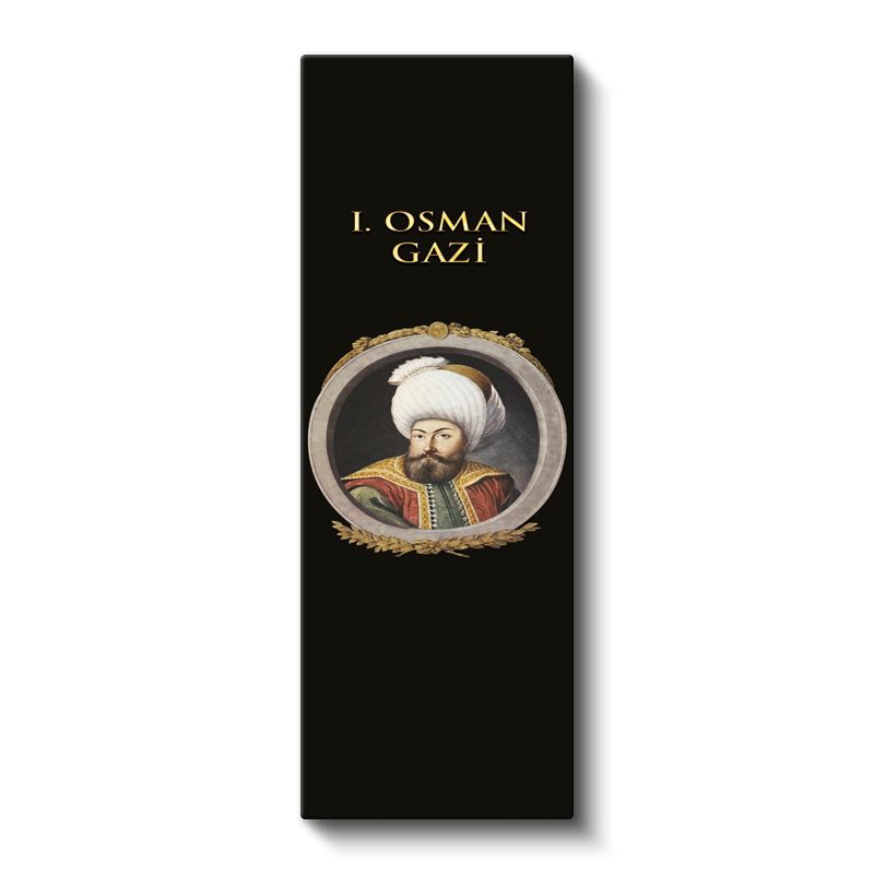 Osmanlı Padişahı - I. Osman Gazi Portresi Kanvas Tablo