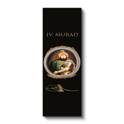 Osmanlı Padişahı - IV. Murad Portresi Kanvas Tablo