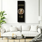 Dikey Panoramik Kanvas Tablo Sultan I Murad Gazi Hünkar Portresi Osmanlı Tablosu Ev Ofis Dekoru