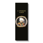 Dikey Panoramik Kanvas Tablo Osman Gazi Portresi Osmanlı Tablosu Ev Ofis Duvar Dekoru