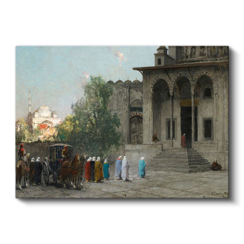 Saray Yaşamı - Osmanlı Dönemi Mimari Detaylar Kanvas Tablo