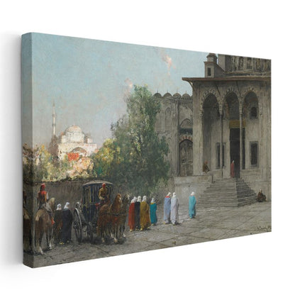 Saray Yaşamı - Osmanlı Dönemi Mimari Detaylar Kanvas Tablo