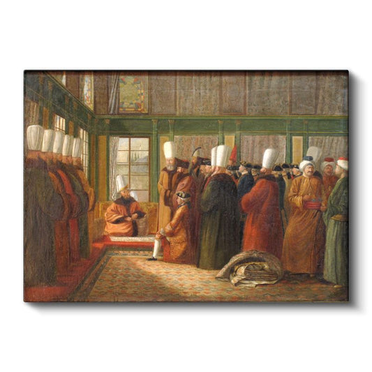 Osman Hamdi Bey - Huzur Meclisi Kanvas Tablo