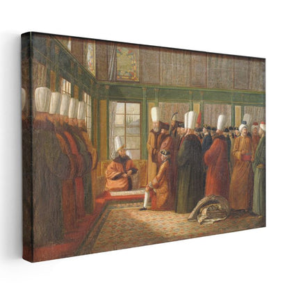 Osman Hamdi Bey - Huzur Meclisi Kanvas Tablo
