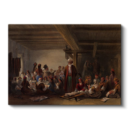 Osman Hamdi Bey - Medrese Dersi Kanvas Tablo