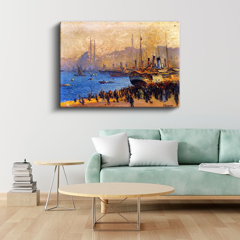 İstanbul Limanı - Tarihi Yarımada Manzarası Kanvas Tablo