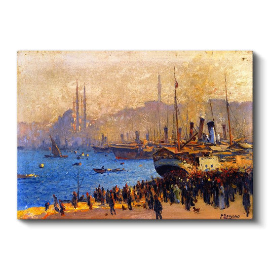 İstanbul Limanı - Tarihi Yarımada Manzarası Kanvas Tablo