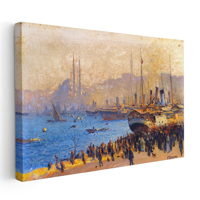 İstanbul Limanı - Tarihi Yarımada Manzarası Kanvas Tablo