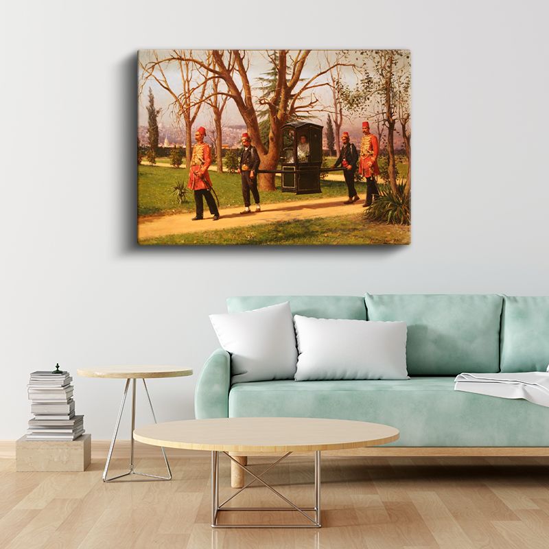 Osmanlı Sarayı - Tahtırevan Taşıyıcıları Kanvas Tablo