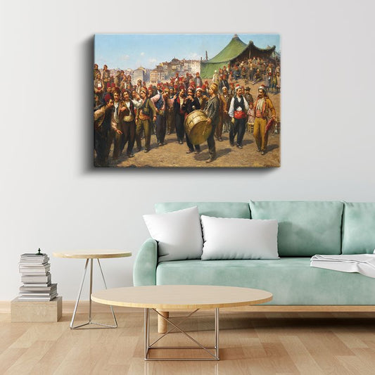 Mehter Takımı - Osmanlı Askeri Müzisyenleri Kanvas Tablo