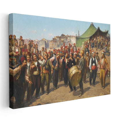 Mehter Takımı - Osmanlı Askeri Müzisyenleri Kanvas Tablo