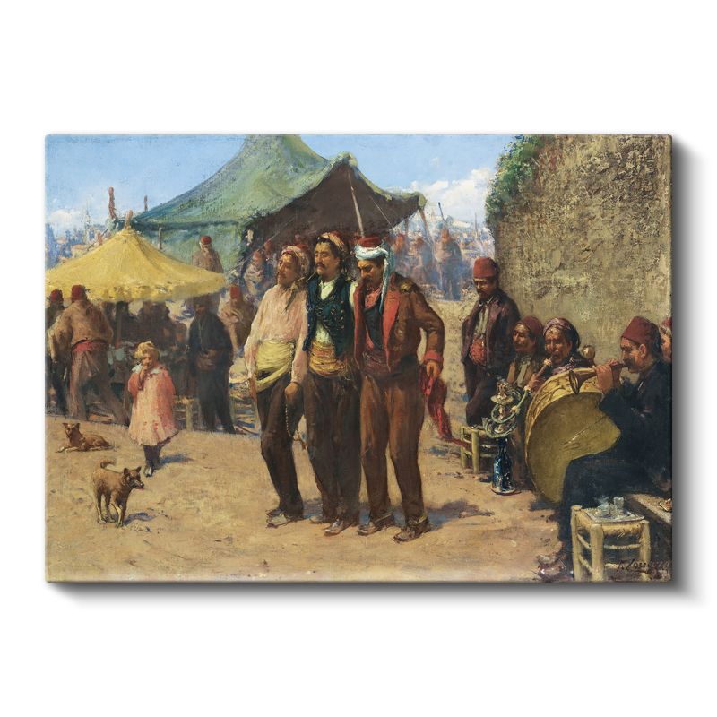 Osmanlı Pazarı - Çadır Altında Gündelik Yaşam Kanvas Tablo