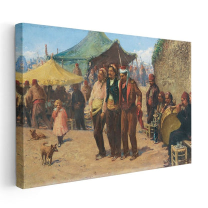 Osmanlı Pazarı - Çadır Altında Gündelik Yaşam Kanvas Tablo
