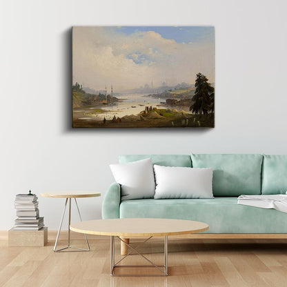 İstanbul Boğazı - Tarihi Yarımada Manzarası Kanvas Tablo