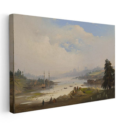 İstanbul Boğazı - Tarihi Yarımada Manzarası Kanvas Tablo
