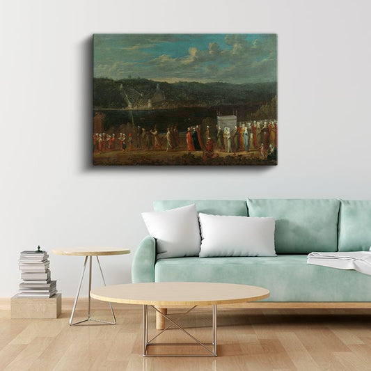 Osmanlı Sarayı - Törensel Geçit Alayı Kanvas Tablo