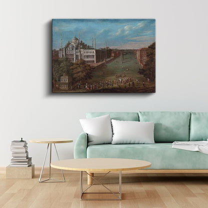 Süleymaniye Camii - Tarihi At Meydanı Manzarası Kanvas Tablo