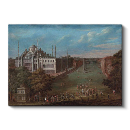 Süleymaniye Camii - Tarihi At Meydanı Manzarası Kanvas Tablo