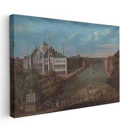 Süleymaniye Camii - Tarihi At Meydanı Manzarası Kanvas Tablo