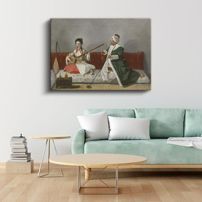 Osmanlı Müzisyenleri - Geleneksel Enstrümanlarla İcra Kanvas Tablo