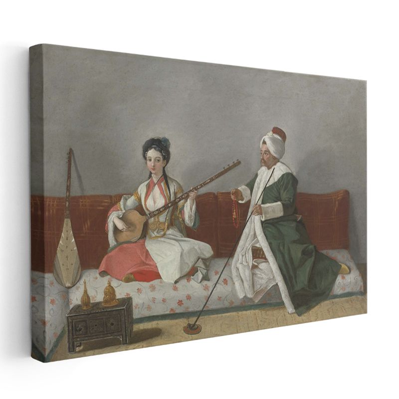 Osmanlı Müzisyenleri - Geleneksel Enstrümanlarla İcra Kanvas Tablo