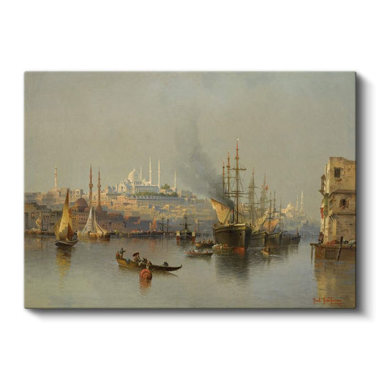 İstanbul Manzarası - Haliç'ten Süleymaniye Görünümü Kanvas Tablo