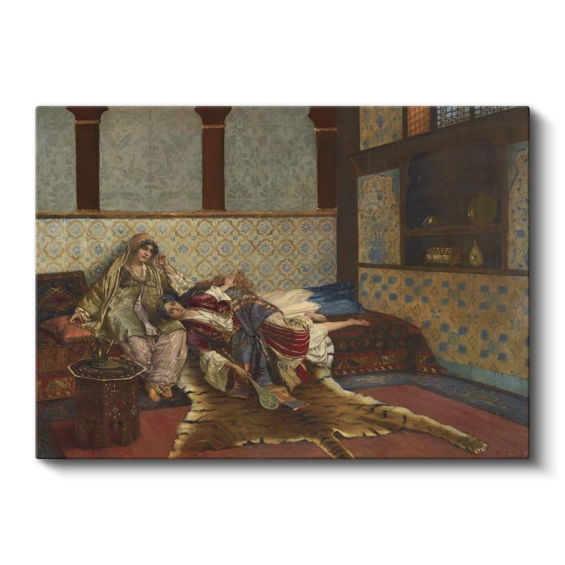 Harem Yaşamı - Osmanlı Sarayında Dinlenme Anı Kanvas Tablo