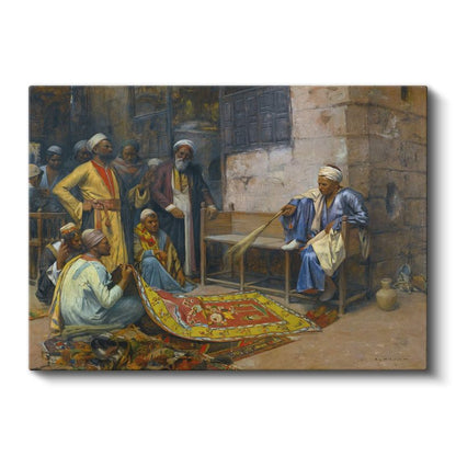 Osman Hamdi Bey - Halı Tüccarları Kanvas Tablo
