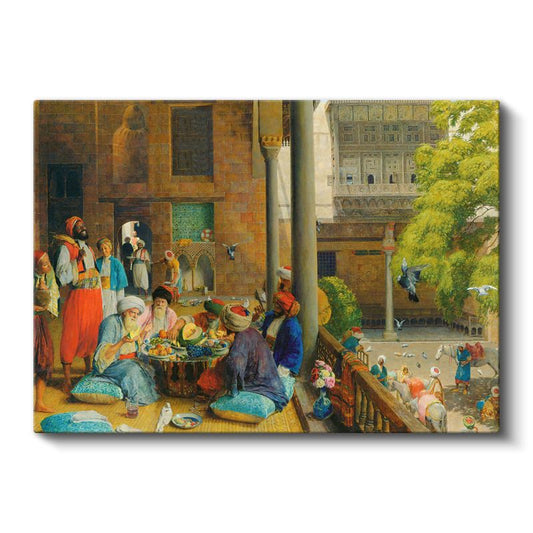 Saray Bahçesinde Ziyafet - Osmanlı Sofrası Kanvas Tablo