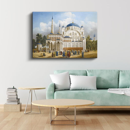 İhtişamlı Cami - Osmanlı Mimarisi Kanvas Tablo