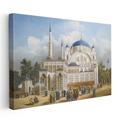İhtişamlı Cami - Osmanlı Mimarisi Kanvas Tablo