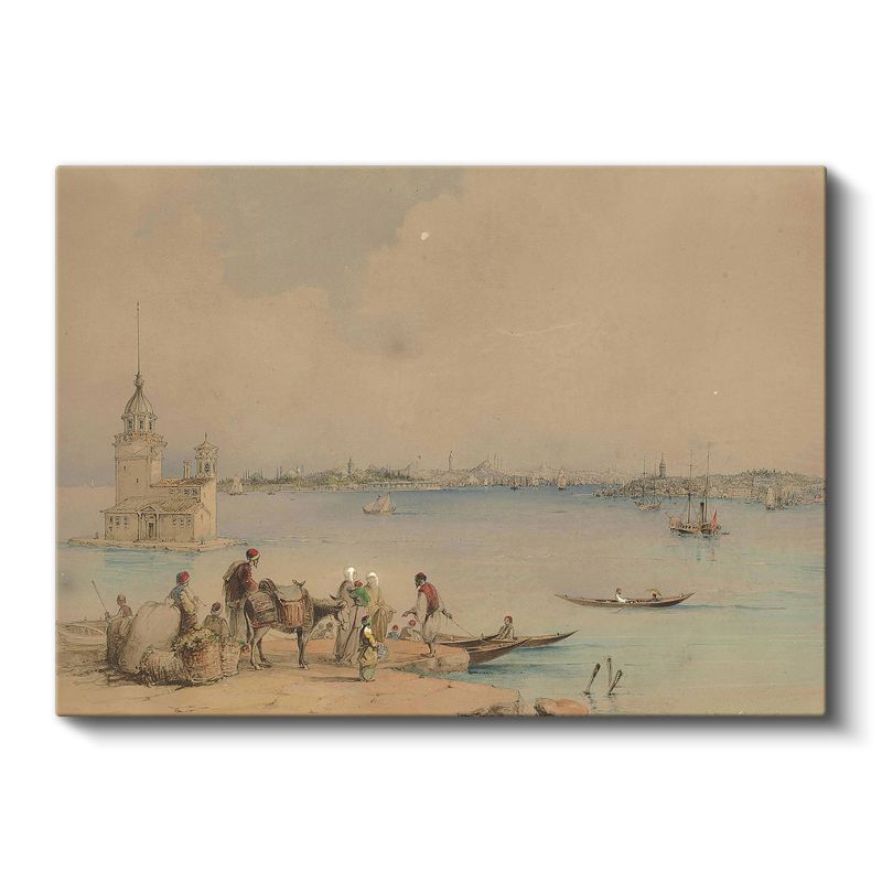 Kız Kulesi - İstanbul Boğazı Manzarası Kanvas Tablo