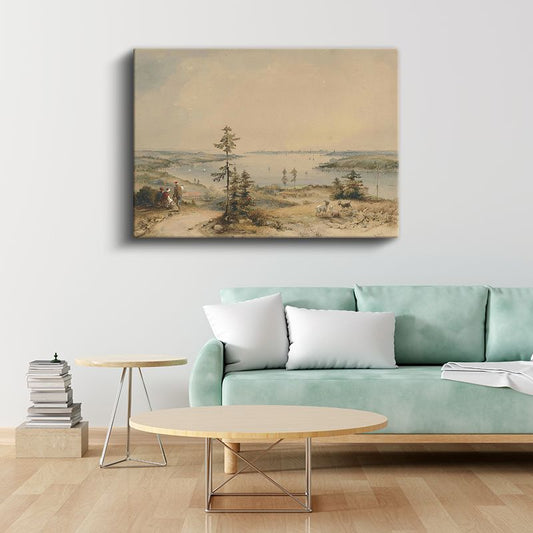 İstanbul Panoraması - Boğaz Manzarası Kanvas Tablo