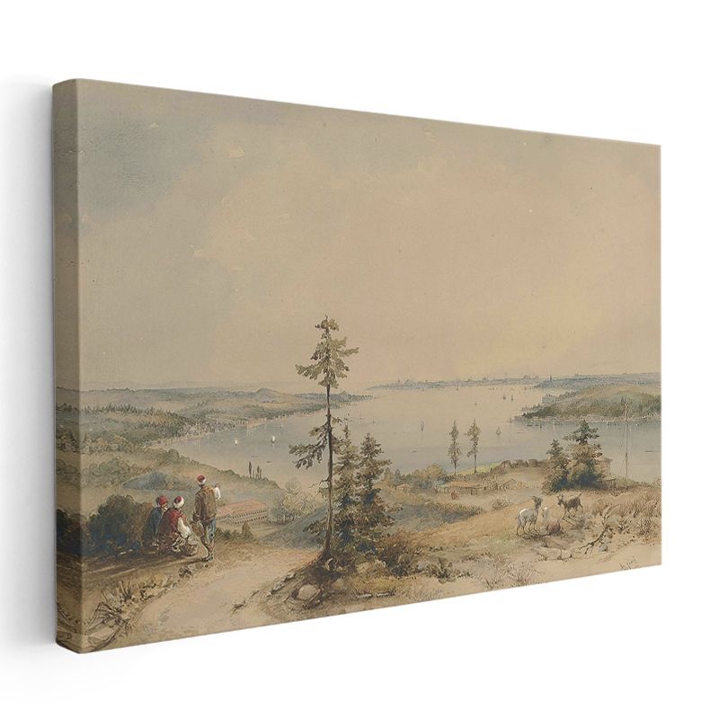 İstanbul Panoraması - Boğaz Manzarası Kanvas Tablo