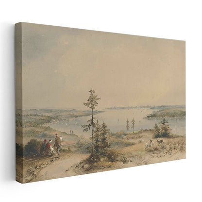 İstanbul Panoraması - Boğaz Manzarası Kanvas Tablo