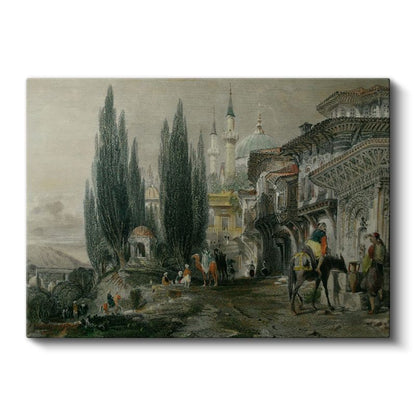 Osmanlı İstanbul - Tarihi Yarımada Manzarası Kanvas Tablo