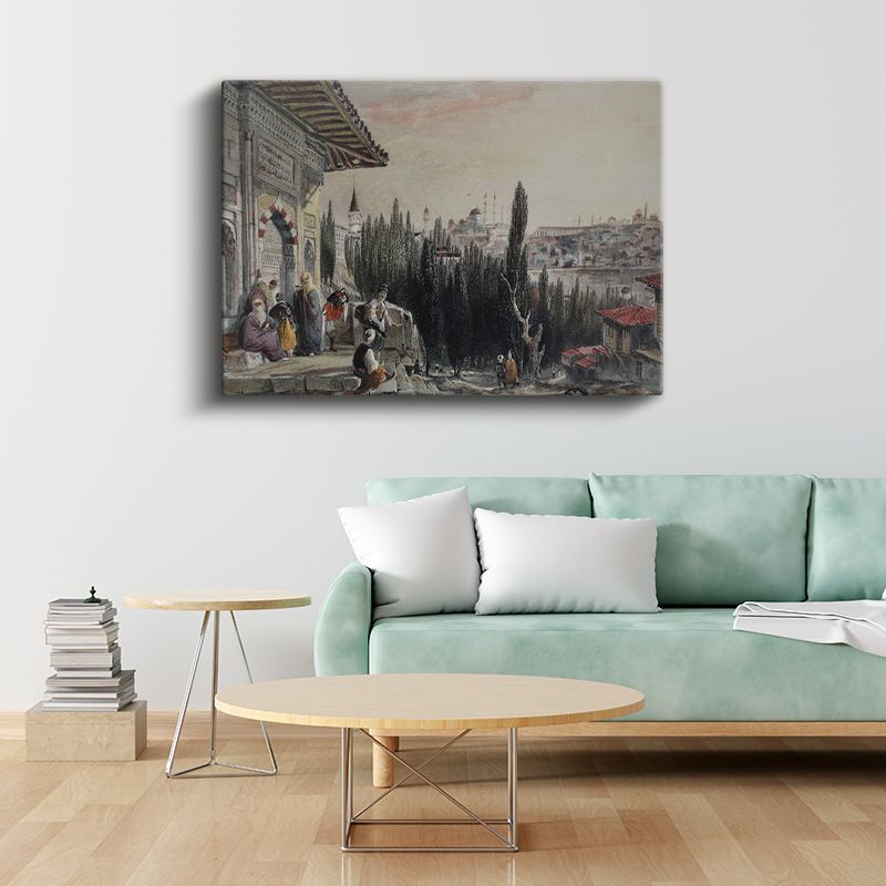 Osmanlı Yaşamı - Boğaz Kıyısında Gündelik Hayat Kanvas Tablo