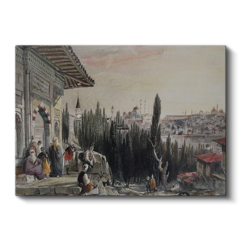 Osmanlı Yaşamı - Boğaz Kıyısında Gündelik Hayat Kanvas Tablo